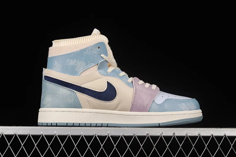 All categories Air Jordan Jordan series basketball shoes Air Jordan 1 High Air Jordan 1 Zoom CMFT "Celestine Blue" AJ1 Joe 1 Macaron Beige Blue Pink DQ5091-041